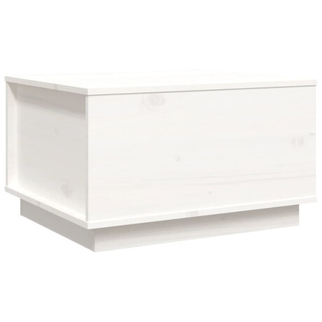vidaXL Salontafel 60x50x35 cm massief grenenhout wit afbeelding2 - 1