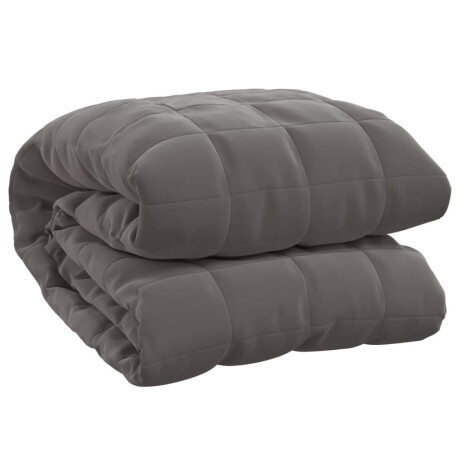 vidaXL Verzwaringsdeken 120x180 cm 9 kg stof grijs afbeelding2 - 1