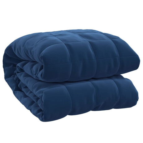 vidaXL Verzwaringsdeken 150x200 cm 11 kg stof blauw afbeelding2 - 1
