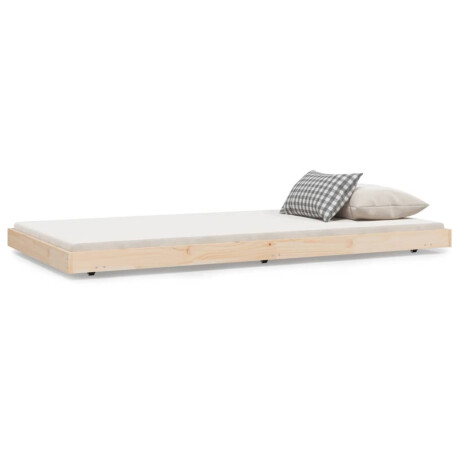 vidaXL Bedframe zonder matras massief grenenhout 100x200 cm afbeelding2 - 1