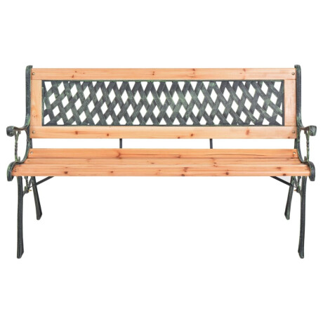 vidaXL Tuinbank 116 cm gietijzer en massief vurenhout afbeelding2 - 1