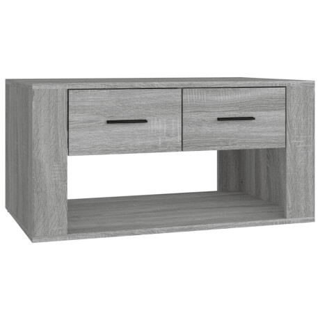 vidaXL Salontafel 80x50x40 cm bewerkt hout grijs sonoma eiken afbeelding2 - 1