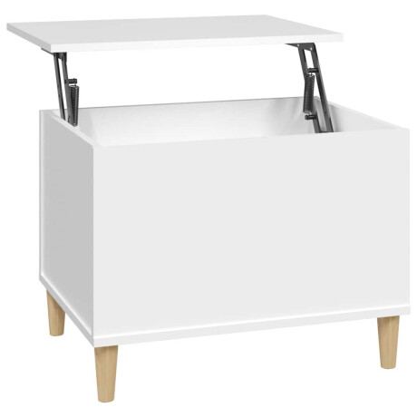 vidaXL Salontafel 60x44,5x45 cm bewerkt hout wit afbeelding2 - 1