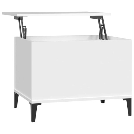 vidaXL Salontafel 60x44,5x45 cm bewerkt hout wit afbeelding2 - 1