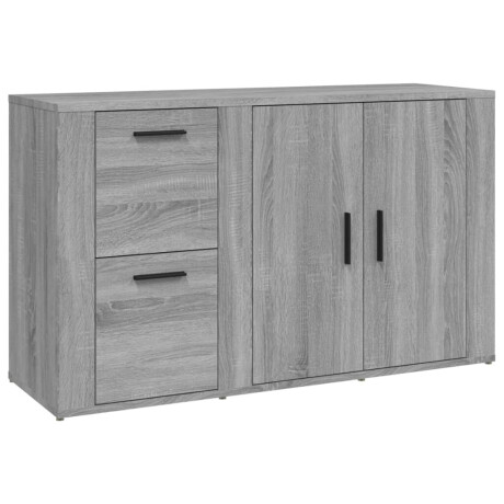 vidaXL Dressoir 100x33x59,5 cm bewerkt hout grijs sonoma eikenkleurig afbeelding2 - 1
