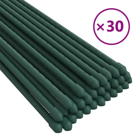 vidaXL Plantenstaken 30 st 150 cm staal groen afbeelding2 - 1