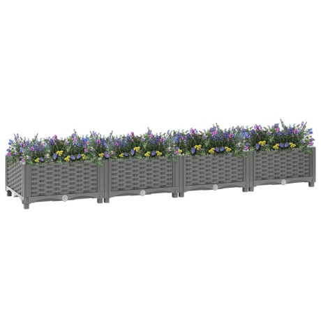 vidaXL Plantenbak verhoogd 160x40x23 cm polypropeen afbeelding2 - 1