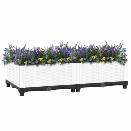 vidaXL Plantenbak verhoogd 80x40x23 cm polypropeen afbeelding2 - 1