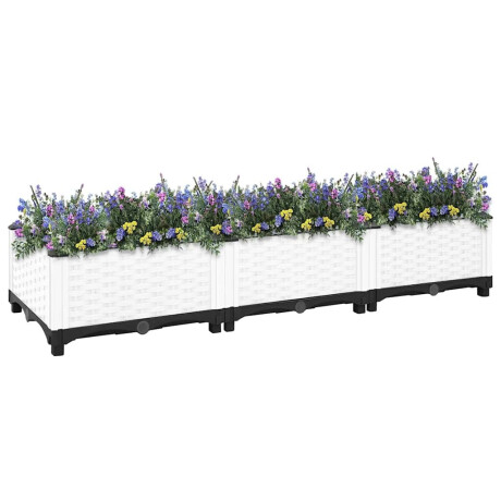 vidaXL Plantenbak verhoogd 120x40x23 cm polypropeen afbeelding2 - 1