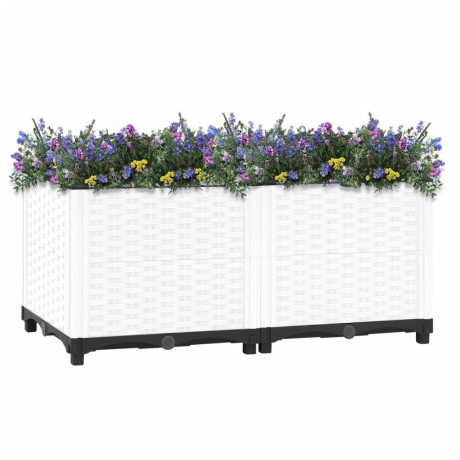 vidaXL Plantenbak verhoogd 80x40x38 cm polypropeen afbeelding2 - 1