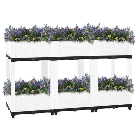 vidaXL Plantenbak verhoogd 120x40x71 cm polypropeen afbeelding2 - 1