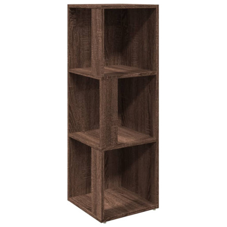 vidaXL Hoekkast 33x33x100 cm bewerkt hout bruin eikenkleur afbeelding2 - 1