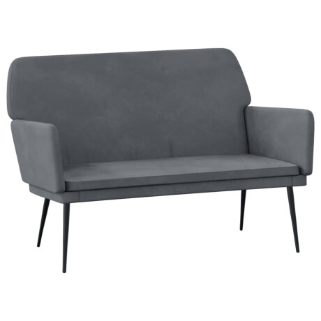 vidaXL Bankje 108x79x79 cm fluweel donkergrijs afbeelding2 - 1