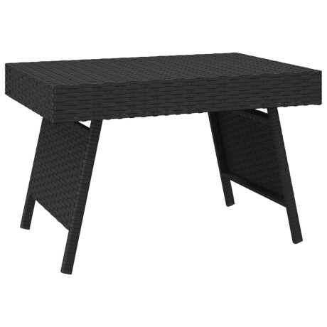 vidaXL Bijzettafel inklapbaar 60x40x38 cm poly rattan zwart afbeelding2 - 1