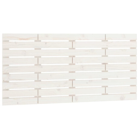 vidaXL Hoofdbord wandmontage 146x3x63 cm massief grenenhout wit afbeelding2 - 1