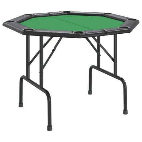 vidaXL Pokertafel voor 8 spelers inklapbaar 108x108x75 cm groen afbeelding2 - 1