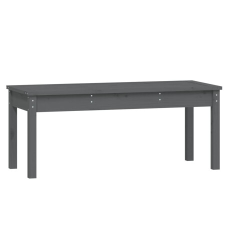 vidaXL Tuinbank 109x44x45 cm massief grenenhout grijs afbeelding2 - 1