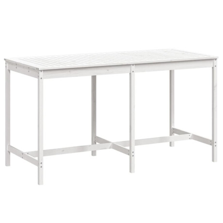 vidaXL Tuintafel 203,5x90x110 cm massief grenenhout wit afbeelding2 - 1