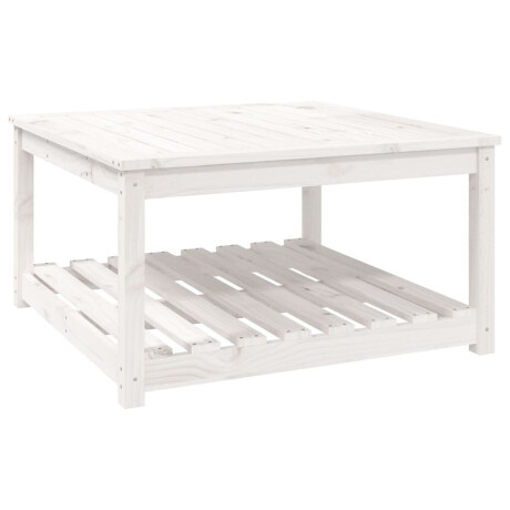 vidaXL Tuintafel 82,5x82,5x45 cm massief grenenhout wit afbeelding2 - 1