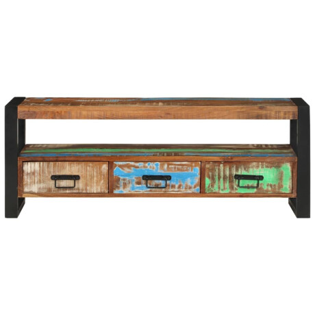 vidaXL Tv-meubel 120x30x45 cm massief gerecycled hout afbeelding2 - 1