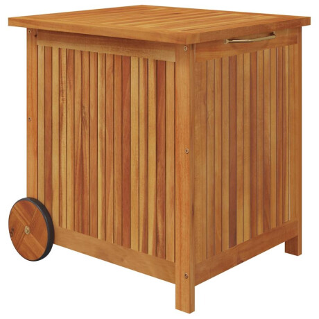 vidaXL Tuinbox met wieltjes 60x50x58 cm massief acaciahout afbeelding2 - 1