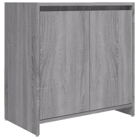 vidaXL Badkamerkast 60x33x61 cm bewerkt hout grijs sonoma eikenkleurig afbeelding2 - 1