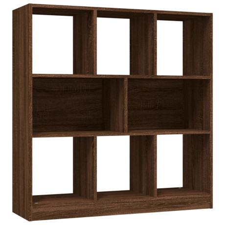 vidaXL Boekenkast 97,5x29,5x100 cm bewerkt hout bruin eikenkleur afbeelding2 - 1