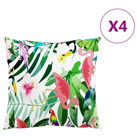 vidaXL Sierkussens 4 st 50x50 cm stof meerkleurig afbeelding2 - 1