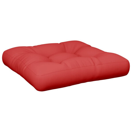 vidaXL Palletkussen 50x50x12 cm stof rood afbeelding2 - 1
