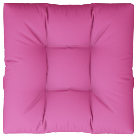 vidaXL Palletkussen 70x70x12 cm stof roze afbeelding2 - 1