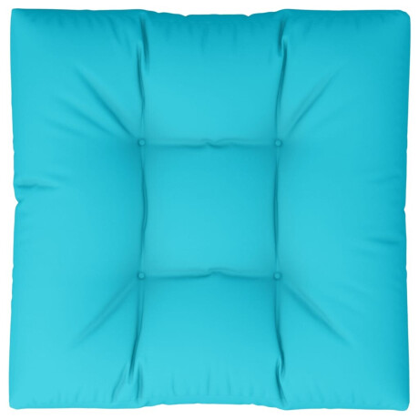 vidaXL Palletkussen 80x80x12 cm stof turquoise afbeelding2 - 1