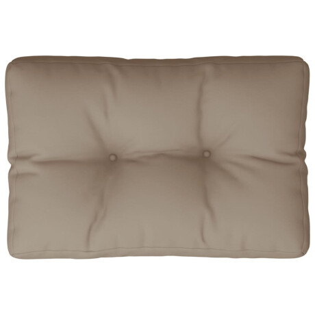 vidaXL Palletkussen 50x40x12 cm stof taupe afbeelding2 - 1