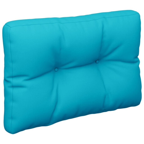 vidaXL Palletbankkussen 60x40x12 cm stof turquoise afbeelding2 - 1