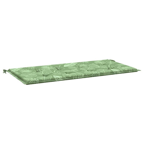vidaXL Tuinbankkussen 100x50x4 cm oxford stof bladpatroon afbeelding2 - 1