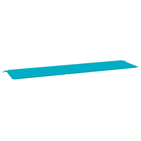 vidaXL Tuinbankkussen 200x50x4 cm stof turquoise afbeelding2 - 1