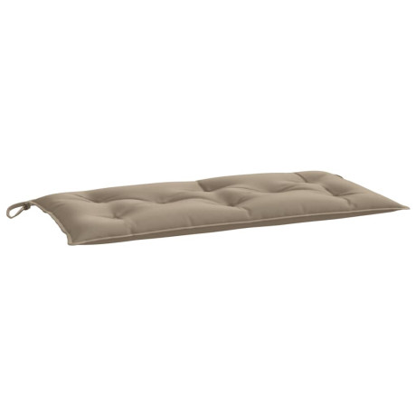 vidaXL Tuinbankkussen 100x50x7 cm oxford stof taupe afbeelding2 - 1