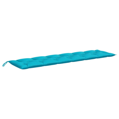 vidaXL Tuinbankkussen 200x50x7 cm stof turquoise afbeelding2 - 1