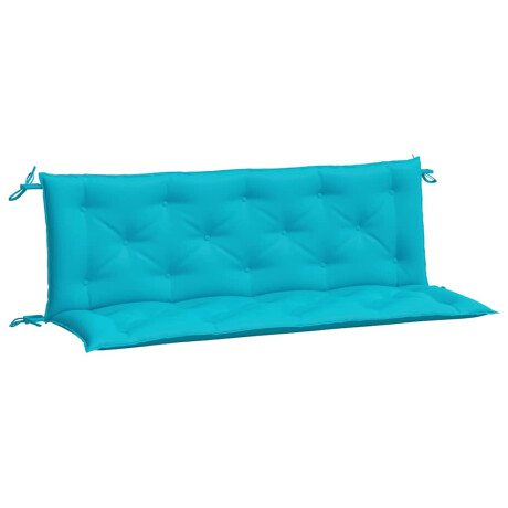 vidaXL Tuinbankkussens 2 st 150x50x7 cm stof turquoise afbeelding2 - 1