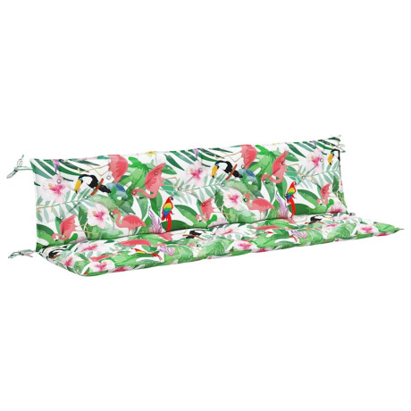 vidaXL Tuinbankkussens 2 st 200x50x7 cm stof meerkleurig afbeelding2 - 1