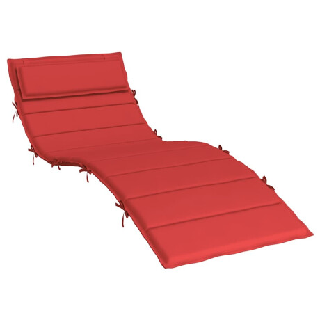 vidaXL Ligbedkussen 180x60x4 cm oxford stof rood afbeelding2 - 1