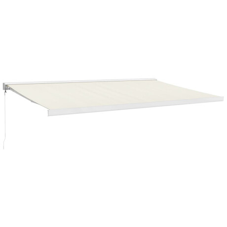 vidaXL Luifel uittrekbaar 5x3 m stof en aluminium crèmekleurig afbeelding2 - 1