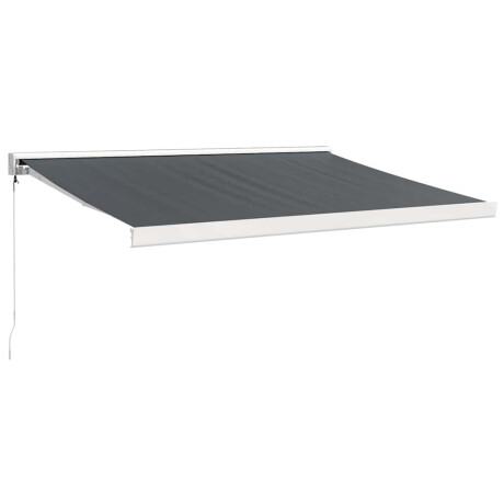 vidaXL Luifel uittrekbaar 3,5x2,5 m stof en aluminium antracietkleurig afbeelding2 - 1