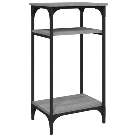 vidaXL Bijzettafel 40x30x75 cm bewerkt hout grijs sonoma eikenkleurig afbeelding2 - 1