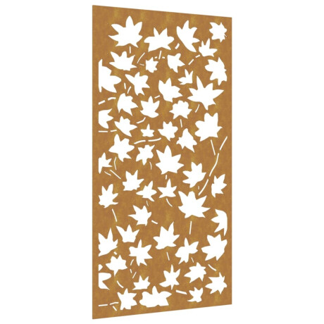 vidaXL Wanddecoratie tuin esdoornbladontwerp 105x55 cm cortenstaal afbeelding2 - 1