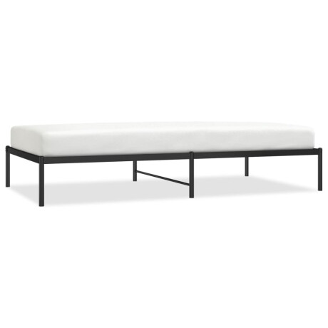 vidaXL Bedframe metaal zwart 107x203 cm afbeelding2 - 1