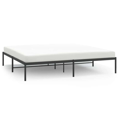 vidaXL Bedframe metaal zwart 183x213 cm afbeelding2 - 1