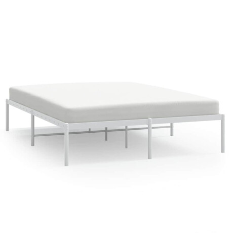 vidaXL Bedframe metaal wit 150x200 cm afbeelding2 - 1