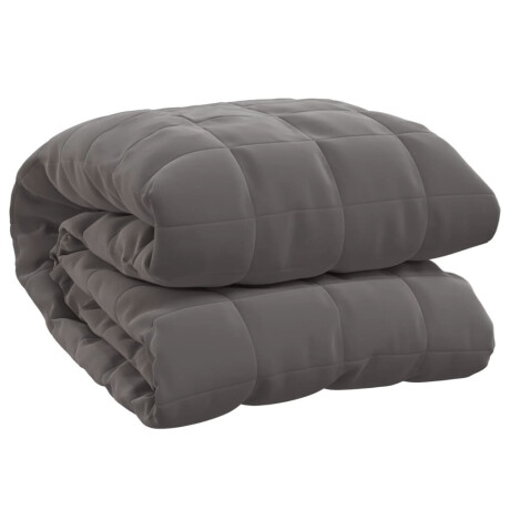 vidaXL Verzwaringsdeken 200x230 cm 13 kg stof grijs afbeelding2 - 1
