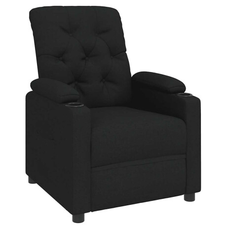 vidaXL Relaxfauteuil Zwarte Stof afbeelding2 - 1