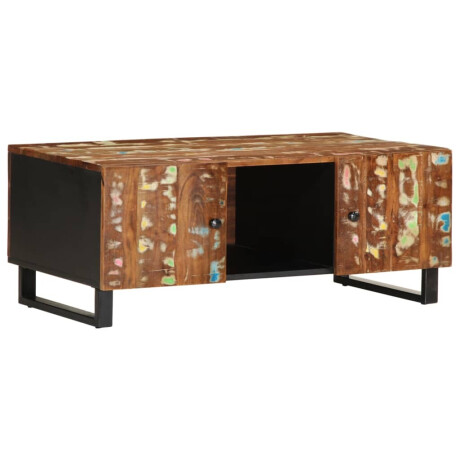 vidaXL Salontafel 100x54x40 cm massief gerecycled hout en bewerkt hout afbeelding2 - 1